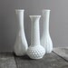 RESERVED LISTING Vintage Milk Glass Vases