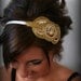 Gold Art Deco Beaded Sequin Headband