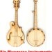 Set of Six Bluegrass Music Magnets - Laser Cut