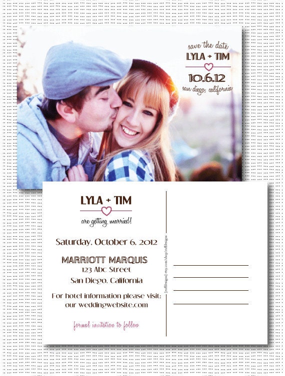 Photo Postcard Save the Date