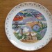 Vintage Michigan Plate Souvenir Gold Scroll