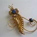 Gold Filled Rhinestone Brooch Vintage I. Michelson 12 K 1930s Art Deco