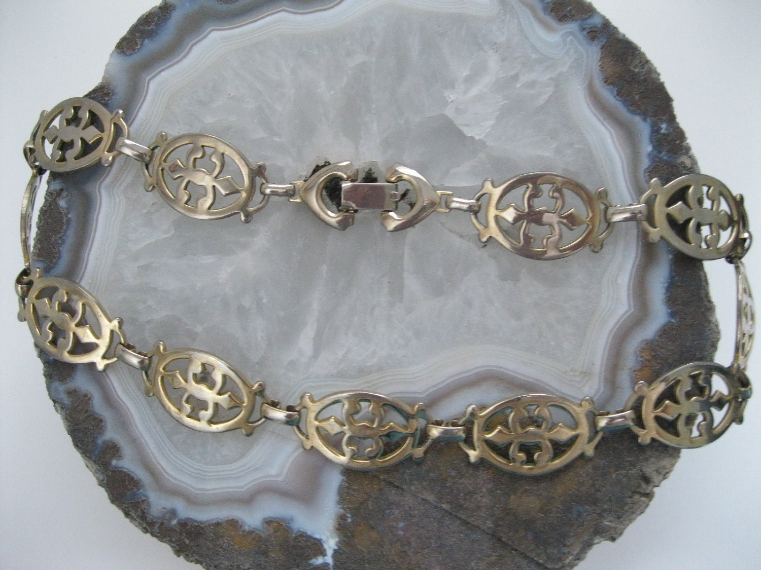 Gold Tone Choker Necklace Marino Vintage