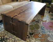 Natural edge coffee table.
