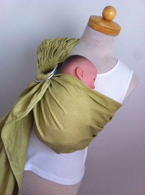 Green - Ring Sling - Linen Blend