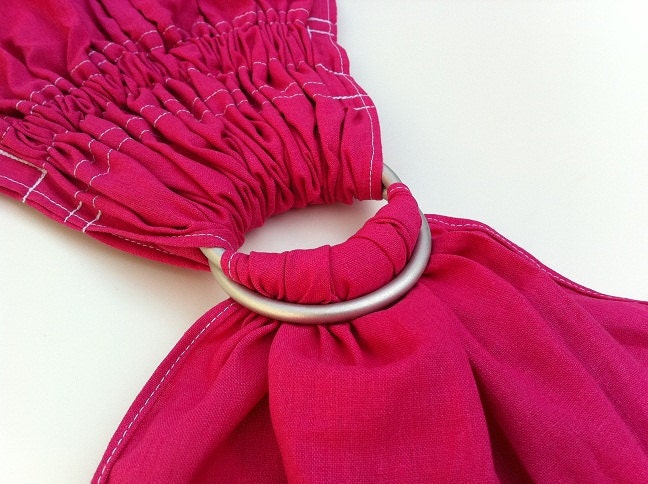Pink - Ring Sling - Linen Blend