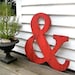 Big Ampersand Large Wooden Letters Big Wooden Letters