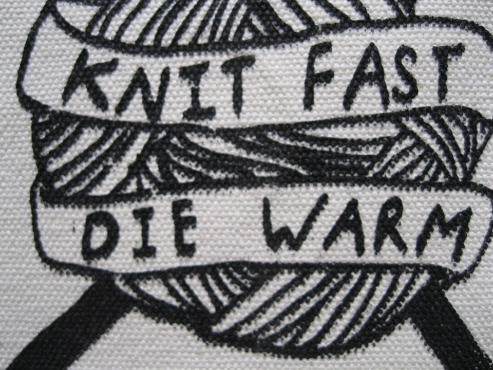 Knit Fast Die Warm Patch
