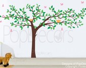 Nursery Wall Decals Baby Room Decal Tree Wall Decals Wall Sticker- Colorful Super Big Tree(133inch W) -Designed by Pop Decors