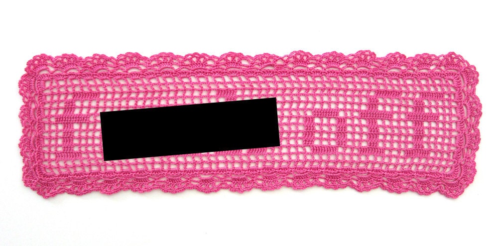 Pink F Off Doily