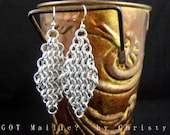 Earrings - Classic Chainmaille Diamonds - Chain Mail - Chainmail