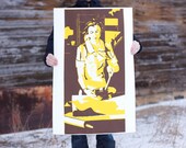 Cook- large hand-pulled Screen Print