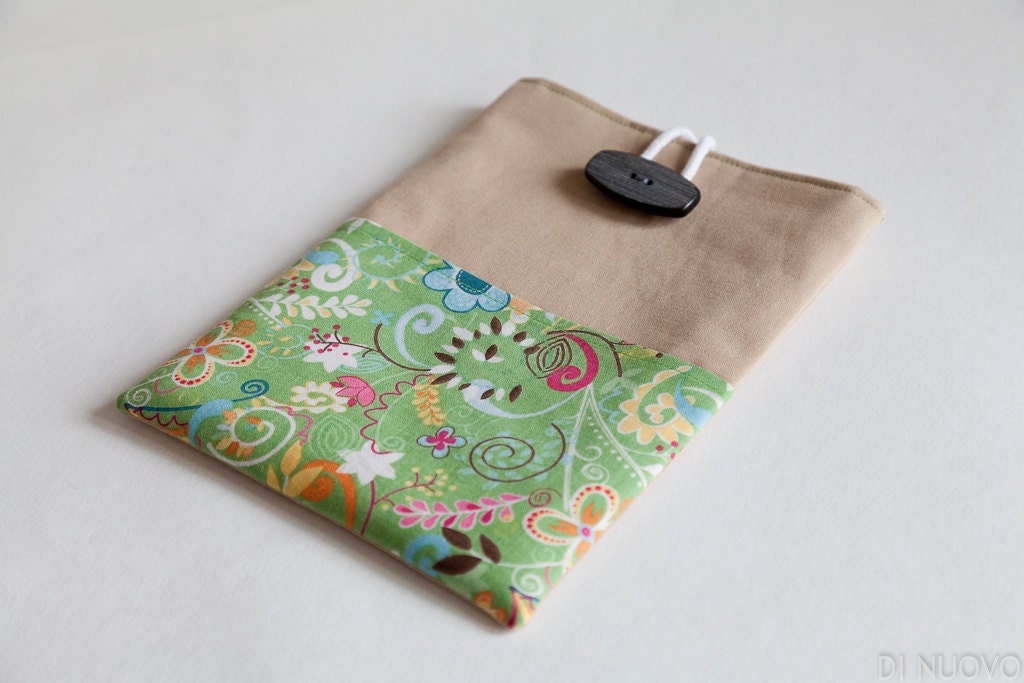 Green Kindle Fire Sleeve, Kindle Fire Case, Kindle Fire Cover