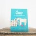Vintage Childrens Book Paperback Casey the Horse Baseball Blue Turquoise