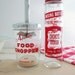 Vintage Red Kitchen Chopper and Mixer Hazel Atlas Retro Mid Century Kitchen Glass