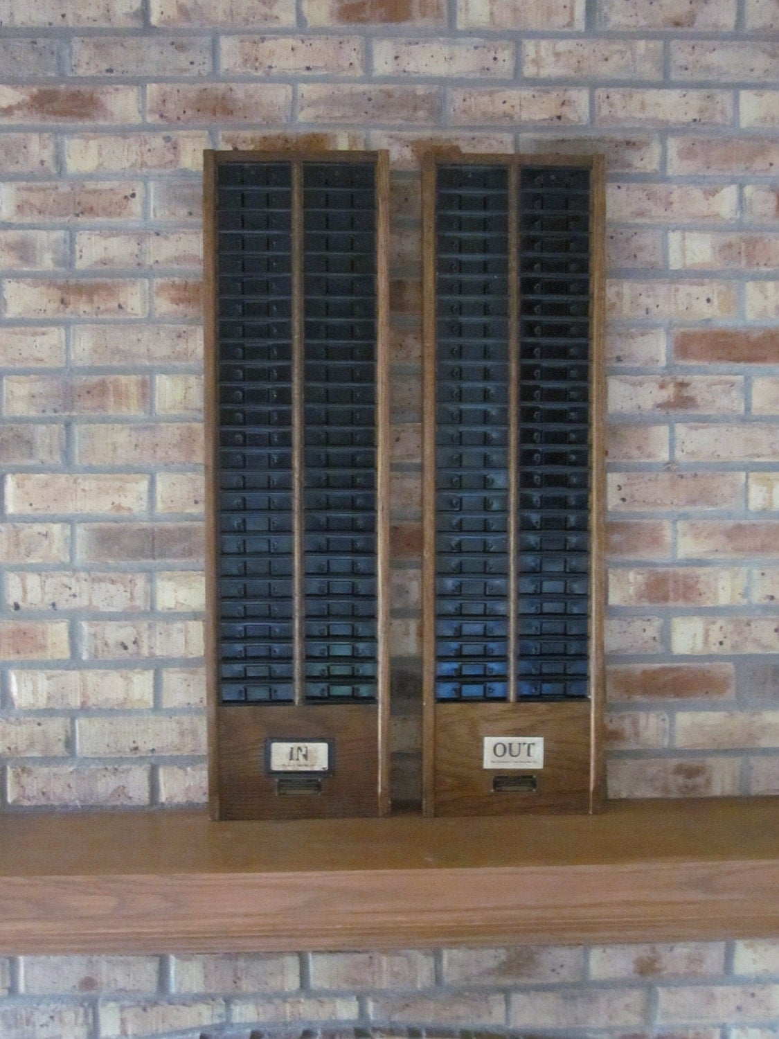 Time Clock Card Metal Display Rack Military by LittleRedPolkaDots