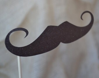Mustaches on a Stick - 9 pack - preassembled