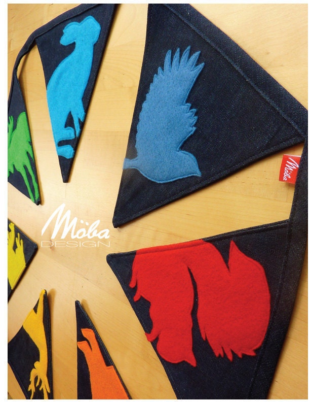 Bunting Banner, Rainbow, FOREST DWELLER made to order
