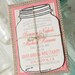Burlap Invitations (rsvp postcard and outer envelope included)
