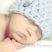 SUPER SALE HURRY 25% Off All Colors Solid Beanie w/Button Baby Newborn 0-3 Mos Crochet Hat Photo Shoot Prop Props pink blue triplets twins