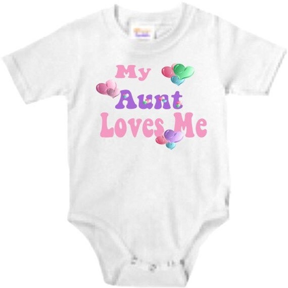 My Aunt Loves me - baby onesie My Aunt Loves me - baby onesie