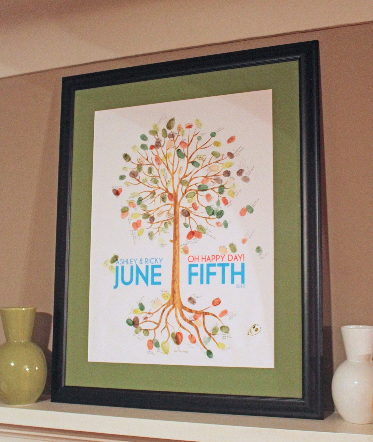 Fingerprint Tree Guest Book-large
