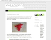Premade Blogger Template - Classic Chevron - 2 Column Layout for Blogger, Blogspot