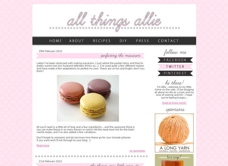 Custom Blog Design - WordPress or Blogger/Blogspot - original, one-of-a-kind
