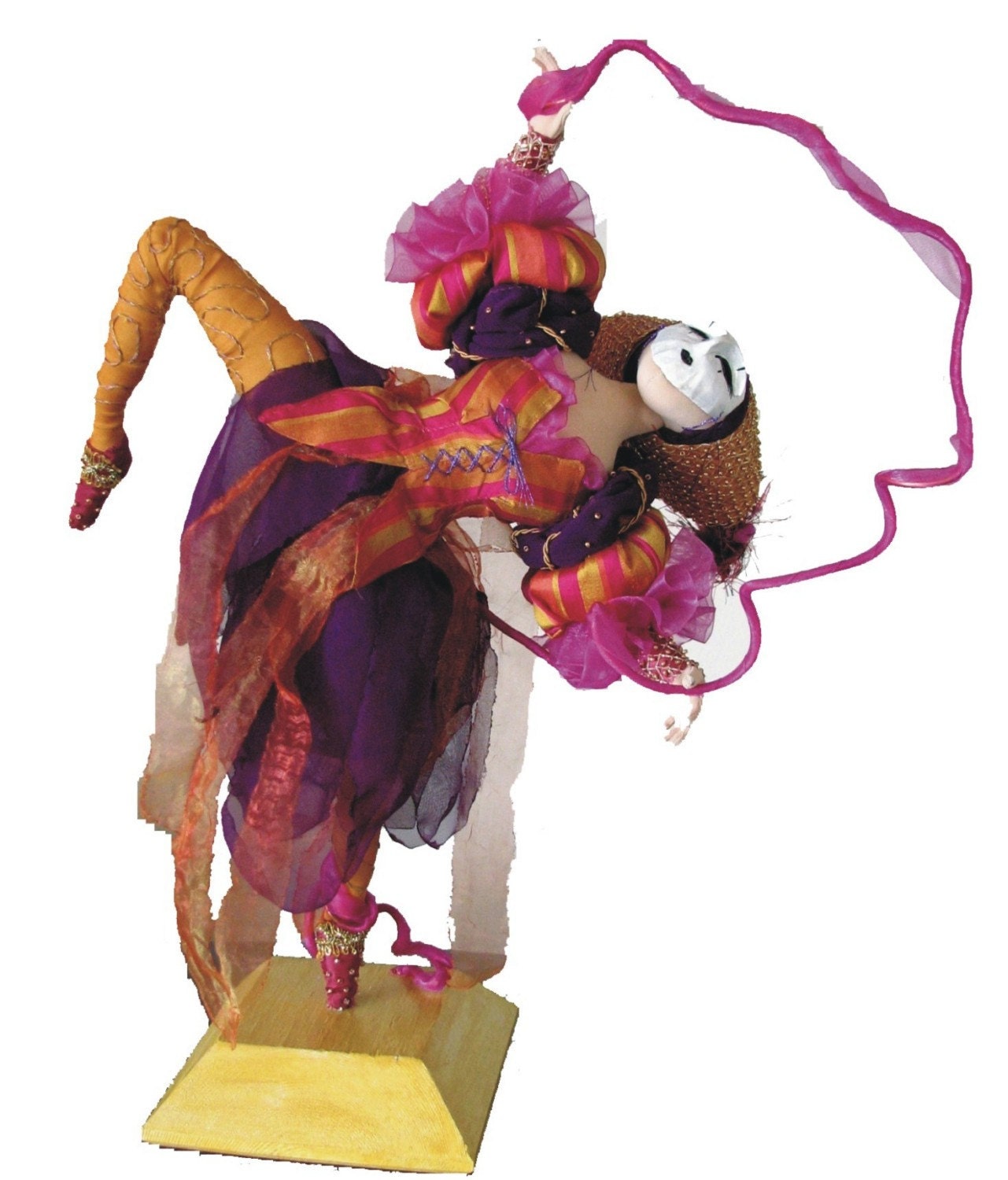 Carnivale cloth art doll, ADO team, IADR