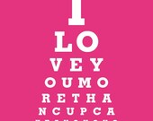 I Love You More Than Cupcakes - 8x10 Art Print