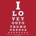 I Love You To The Moon And Back - 8x10 Eye Exam Chart Print