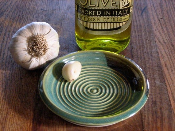 Garlic grater bowl for olive oil dipping by StonewarebyTBPOTS