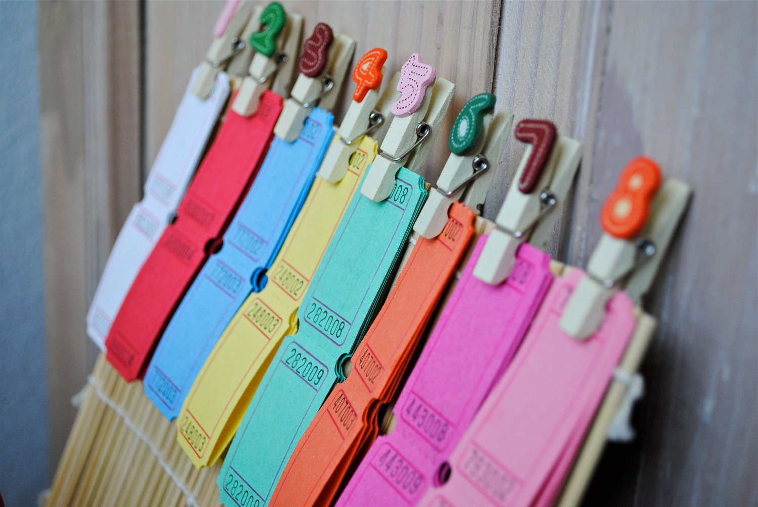 400 Carnival Tickets Sampler (8 Colors)
