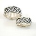 Wedding Ring Set Sterling Silver Celtic Knot Bands - Handmade