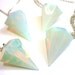 OPAL DIAMOND Faceted Crystal Quartz Point Necklace