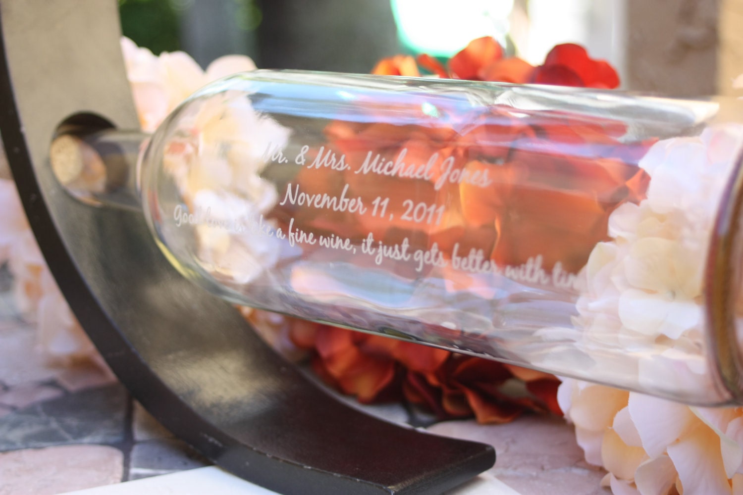 Guest Book Display Message in a Bottle