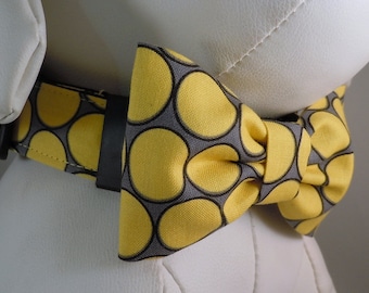 Dog Collar Set with Flower or Bow Tie  - Pick Any Fabric In Shop