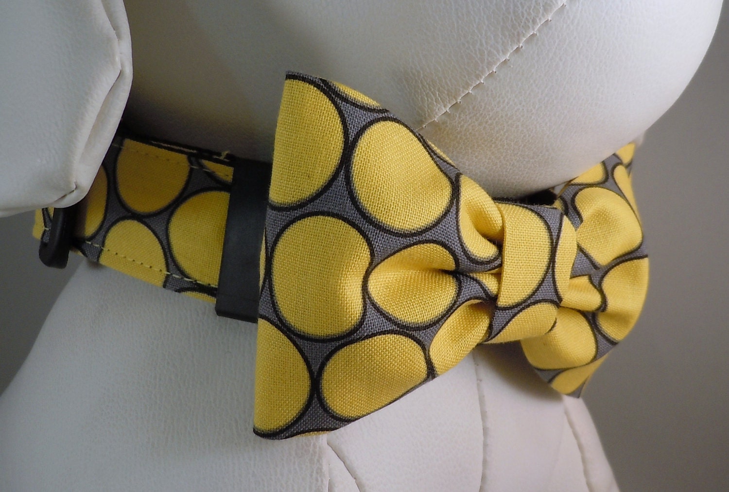 Dog Collar Set with Flower or Bow Tie  - Pick Any Fabric In Shop