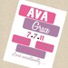 Nursery wall art - baby girl 8x10