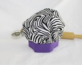Zebra and Purple Child Chef Hat - Adjustable