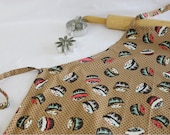 Retro Brown Cupcakes Adult Apron