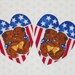 Sweetheart Bears Iron On Appliques