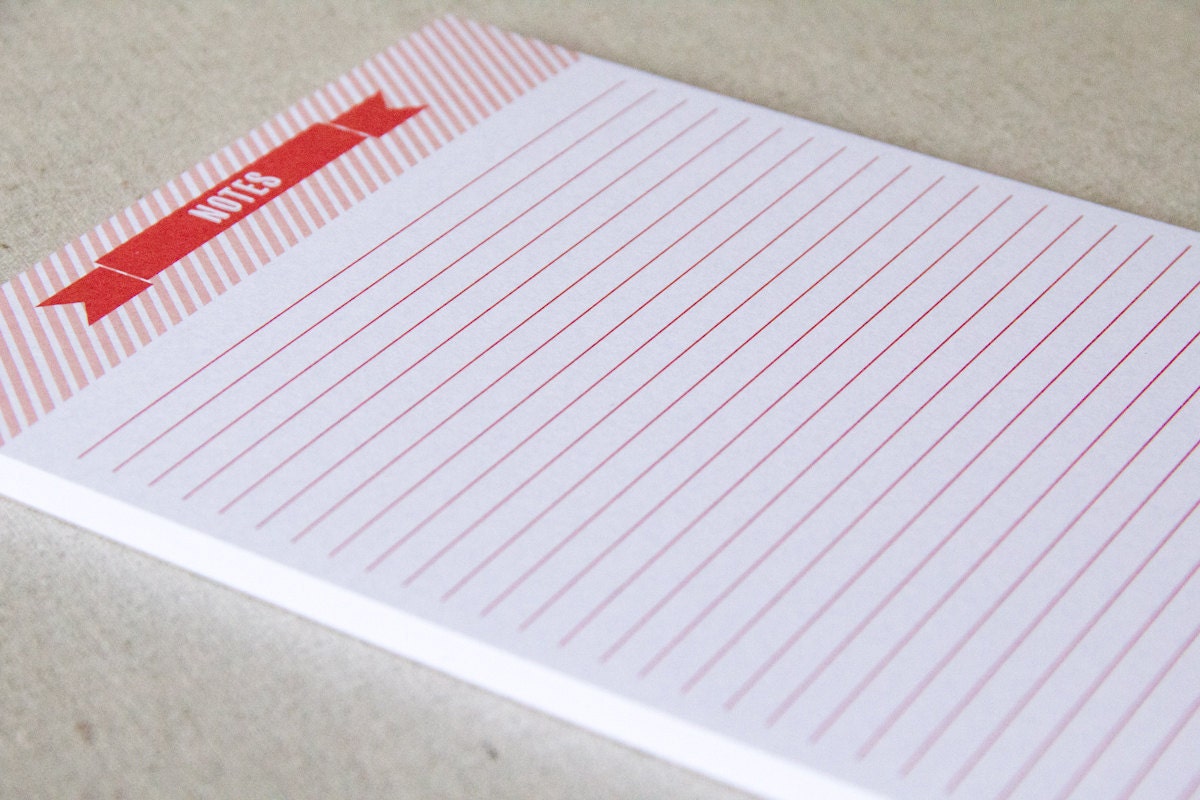 A5 Notepad Tangerine - 50 pages