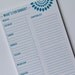 A5 Meal Planner Notepad - 50 pages