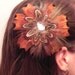 Pheasant Feather Flower Hair-clip/ Brooch