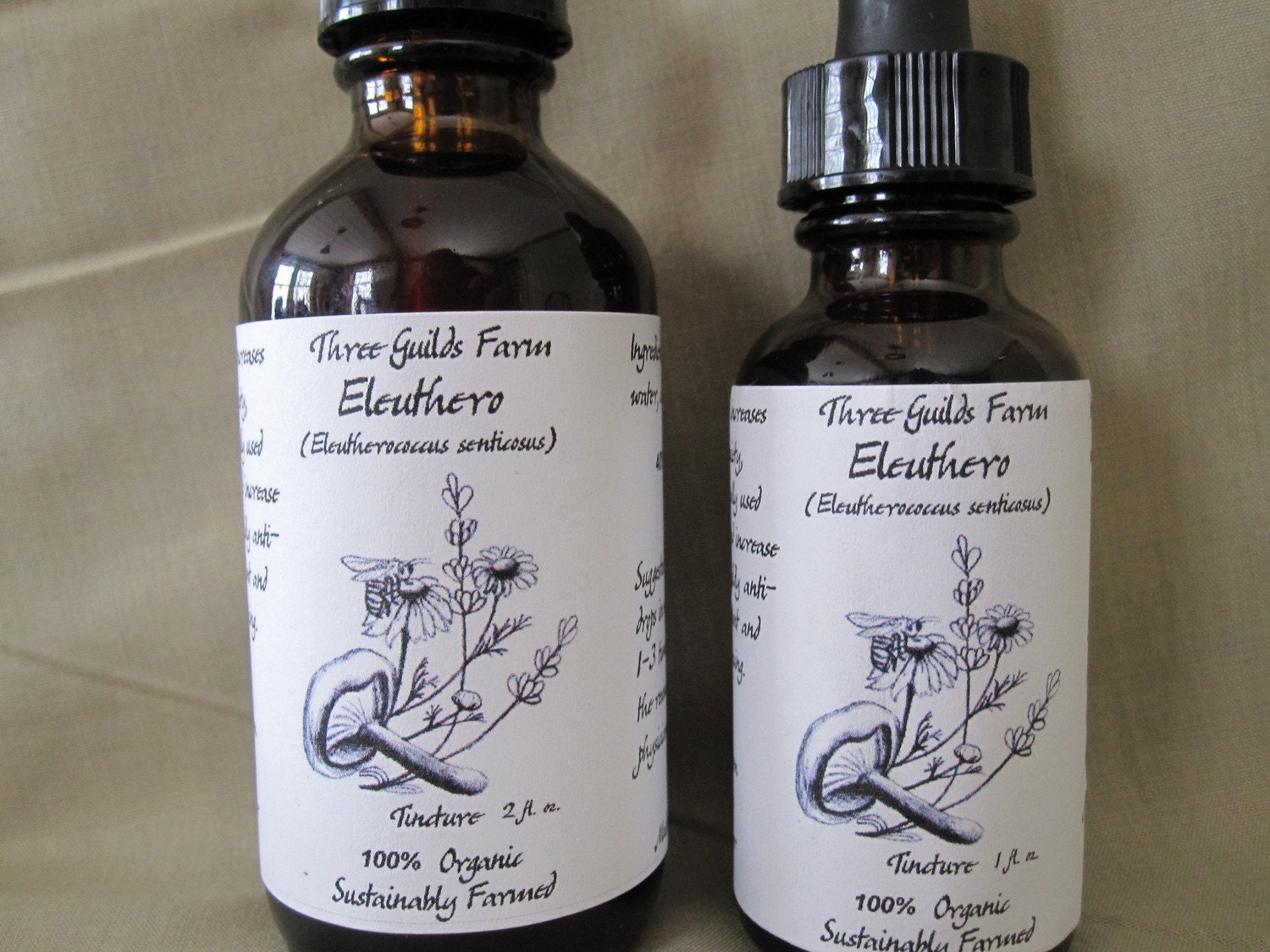 Eleuthero Tincture - 2 4-oz Bottles for RadiantShadow
