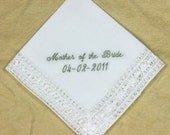 Mother of the Groom Hankie Personalized Embroidered H8152