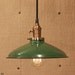 Industrial Lighting With Vintage Industrial Enamel Shade & Reproduction Wire