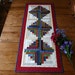 Log Cabin table quilt - hand quilted table runner