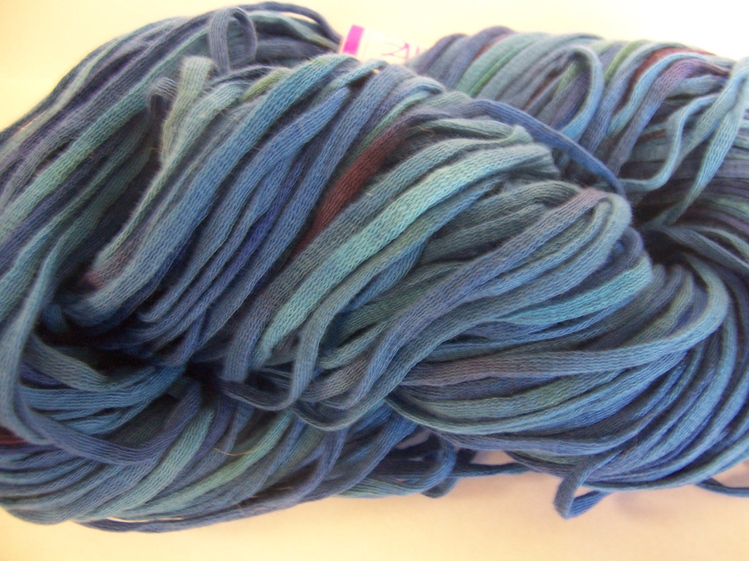 3 Skeins- Colinette Hand Dyed Cotton Tape Wigwam Yarn, Lapis 93